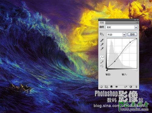 photoshop设计梦幻效果的海浪图片，波涛汹涌的海浪图片。