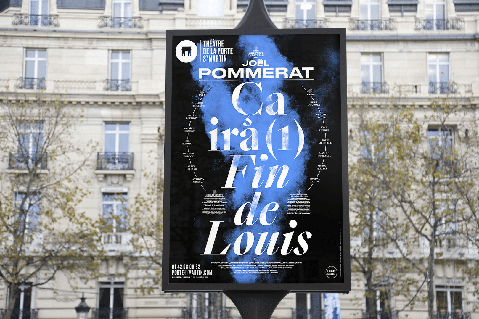 抽象大气的剧院海报设计,巴黎圣马丁剧院宣传海报设计欣赏。