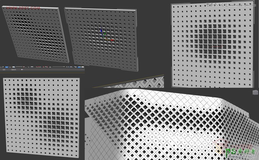 3DMAX建模教程：学习制作建筑模型中的外墙立面