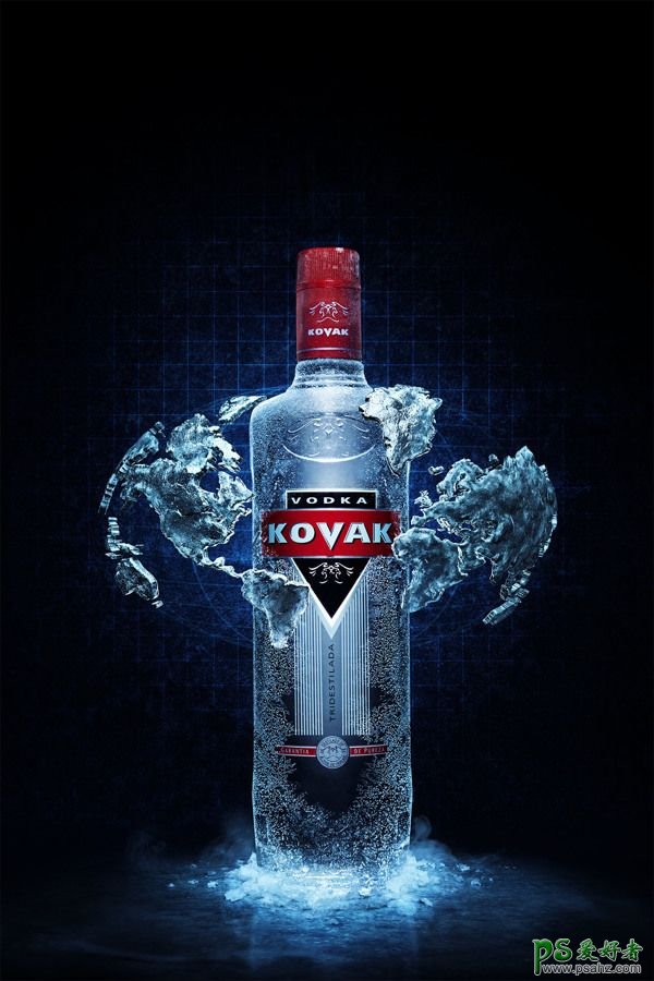 一组超有视觉冲击效果的酒类平面广告设计作品，超酷的的酒类海报