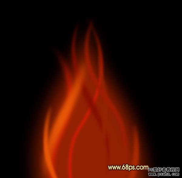 利用photoshop路径工具描绘出漂亮火红的火苗-红色火焰