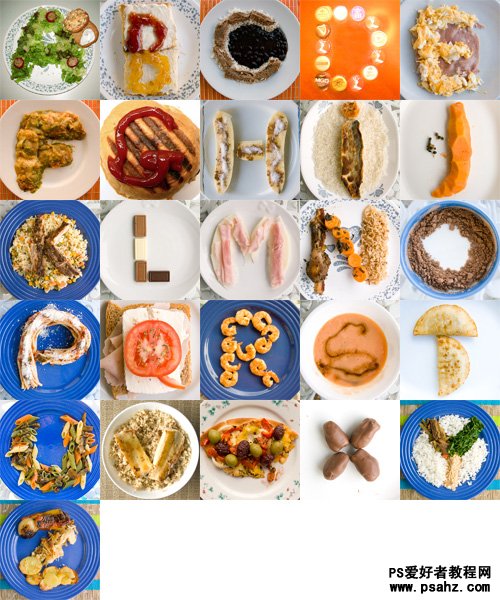 巴西设计师Luiza Prado创意的食物字体设计欣赏