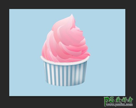 Photoshop鼠绘一杯美味可口的冰淇淋-冰淇淋失量图制作教程