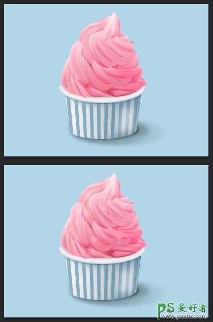 Photoshop鼠绘一杯美味可口的冰淇淋-冰淇淋失量图制作教程