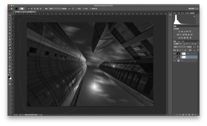 学习用PS后期打造黑白明度建筑摄影照片，营造出一种视觉冲击效果