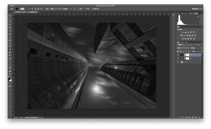 学习用PS后期打造黑白明度建筑摄影照片，营造出一种视觉冲击效果