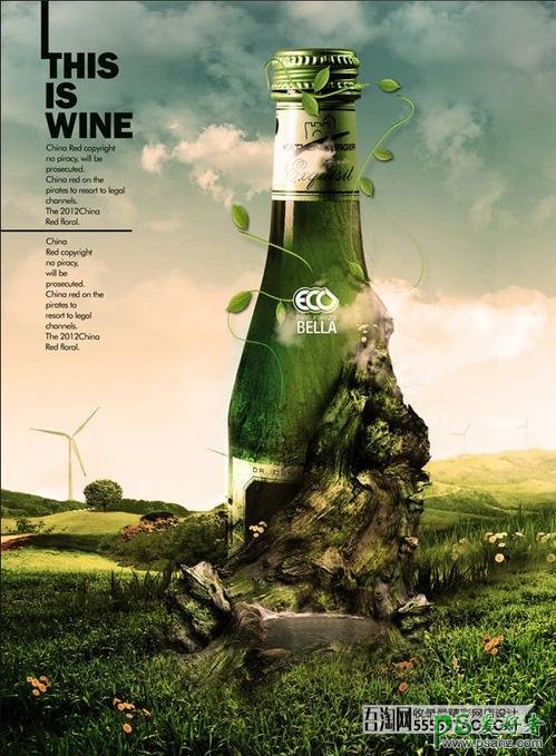 霸气十足的国外酒类海报，国外经典的酒类平面广告设计图片。