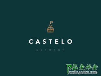 个性十足的城堡元素LOGO设计作品，城堡图形logo设计。