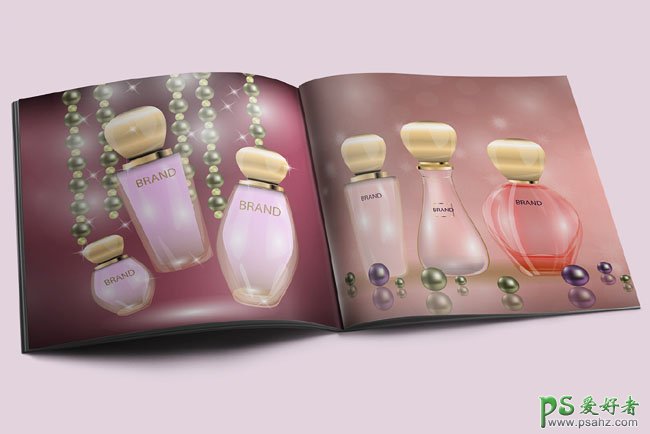 时尚香水品牌画册设计，香水产品主题画册设计欣赏。