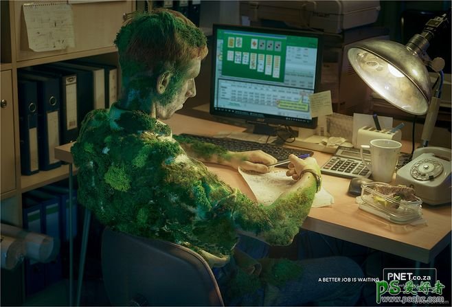 一组体现电脑游戏危害身体健康的宣传海报，电脑游戏危害公益海报