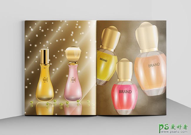 时尚香水品牌画册设计，香水产品主题画册设计欣赏。
