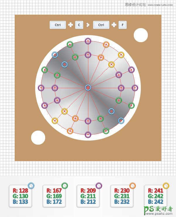 Illustrator手绘立体质感风格的黑胶片唱机失量图标