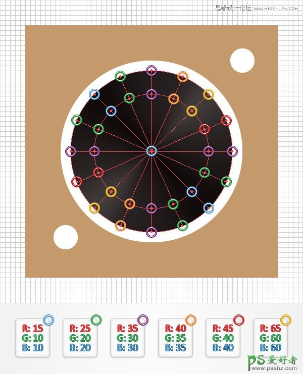 Illustrator手绘立体质感风格的黑胶片唱机失量图标