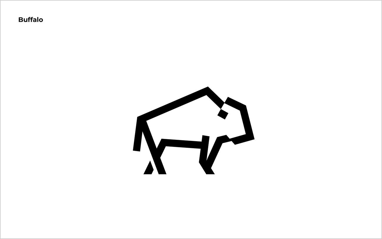 Robert Nowland动物标志、logo设计作品欣赏，简约的动物logo设计