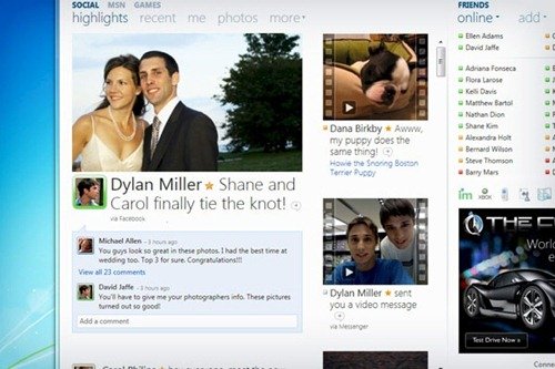 增进社交搜索功能 微软MSN2010最新功能预览