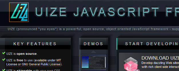 UIZE - a powerful, open source, object oriented JavaScript framewor