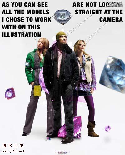Photoshop 超视觉的魅力钻石海报
