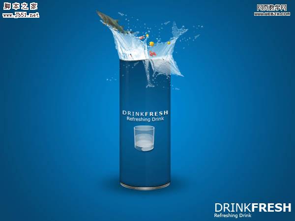 Photoshop  创意的饮料海报