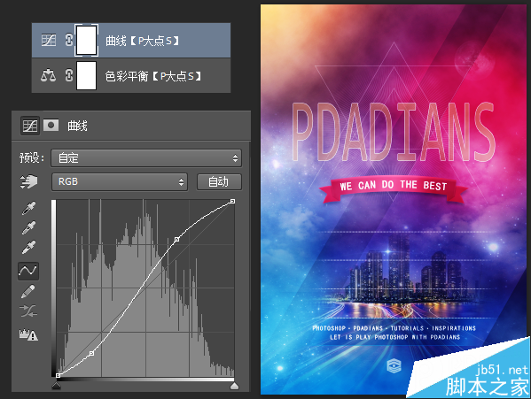 PS打造时尚炫彩艺术海报教程