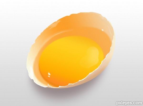 Photoshop绘制逼真蛋壳和蛋黄