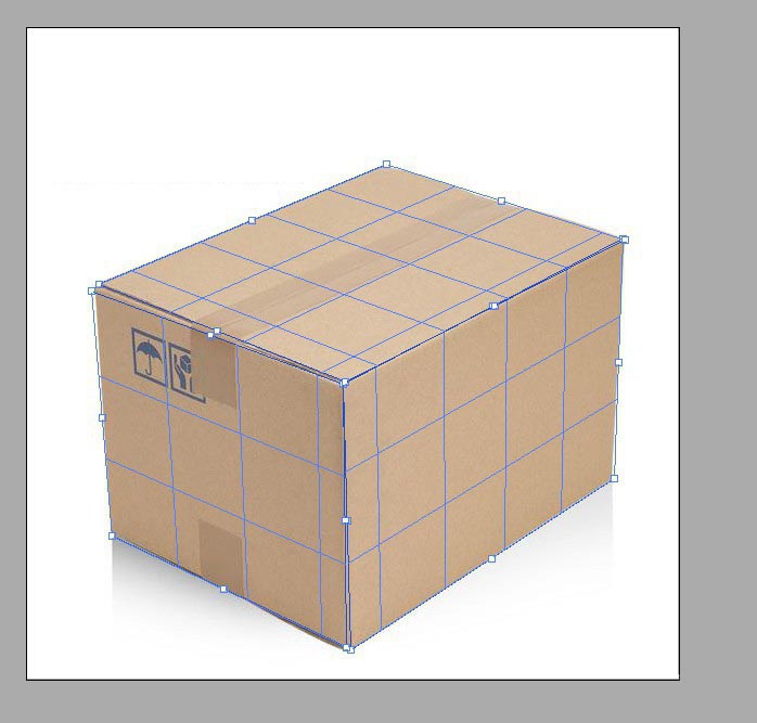ps怎么给方形盒子添加手绘漫画的贴图?