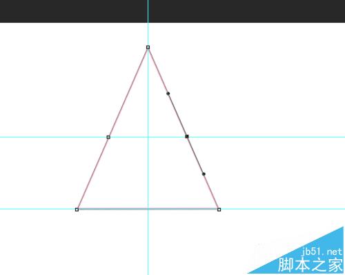 ps中怎么绘制一个弧形等腰三角形?