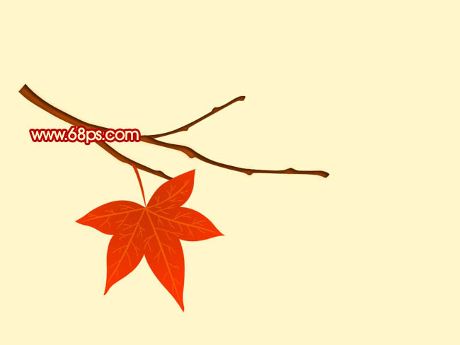 Photoshop 漂亮的秋季树叶壁纸制作方法