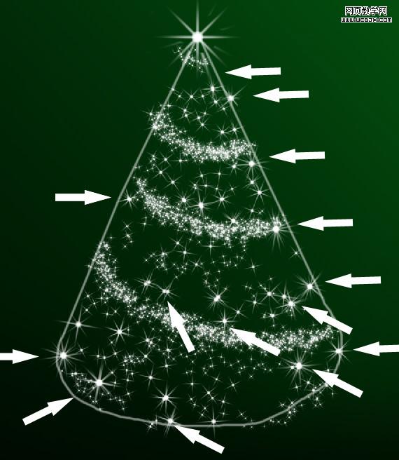 Photoshop 一棵梦幻的圣诞树