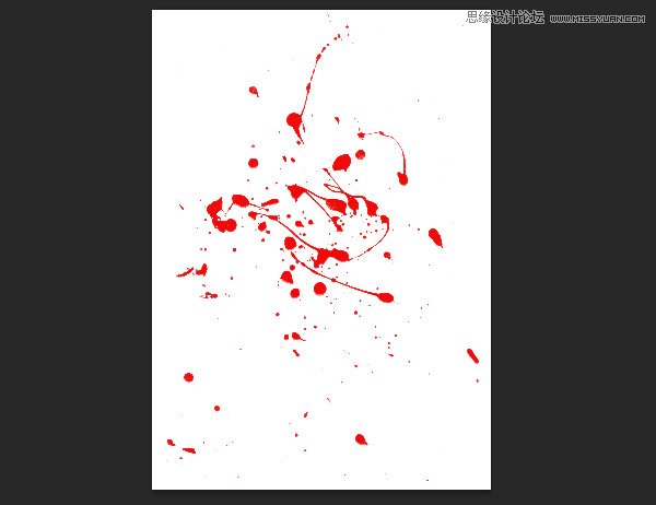 Photoshop纯手工创建高清晰血迹喷溅效果笔刷教程