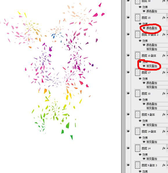 ps三步打造绚丽的碎块剪影人像