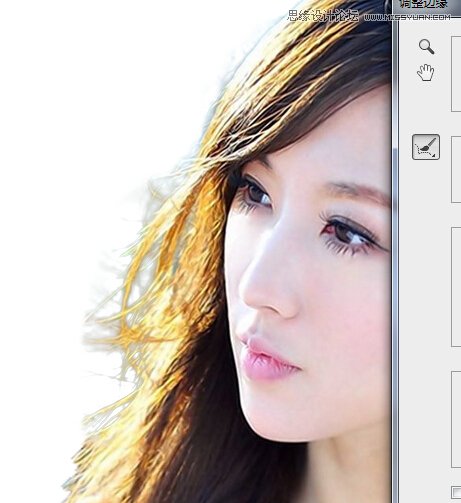 Photoshop cs5快速的给人像照片抠头发教程