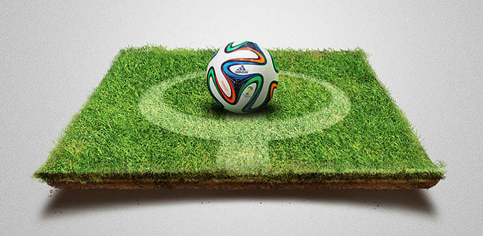 Photoshop制作超酷的2014足球世界杯立体效果海报
