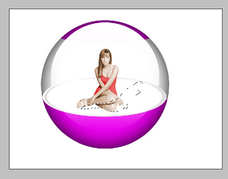 photoshop打造出透明玻璃球