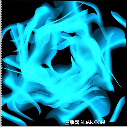 PS利用滤镜制作制作抽象3D蓝色水波纹