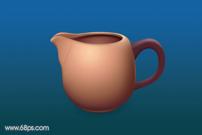 Photoshop设计制作一个逼真精致的陶瓷茶壶