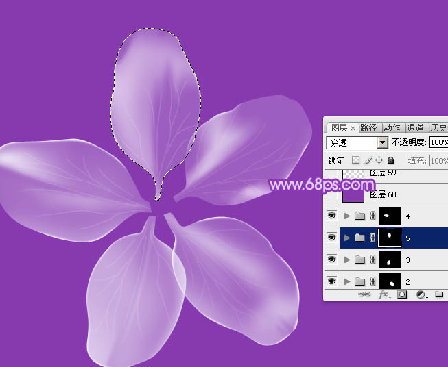 Photoshop设计制作逼真漂亮的白色透明兰花花朵