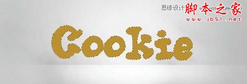 Photoshop CS6设计制作可口的饼干文字特效