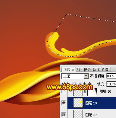 Photosho设计制作华丽的金色中国风立体花纹
