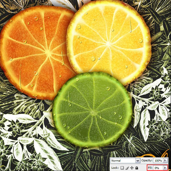 Photoshop使用滤镜设计制作三色的橙子海报