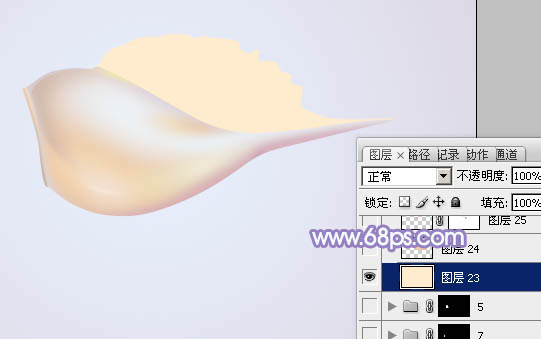 Photoshop设计制作出一个漂亮逼真的浅色小海螺