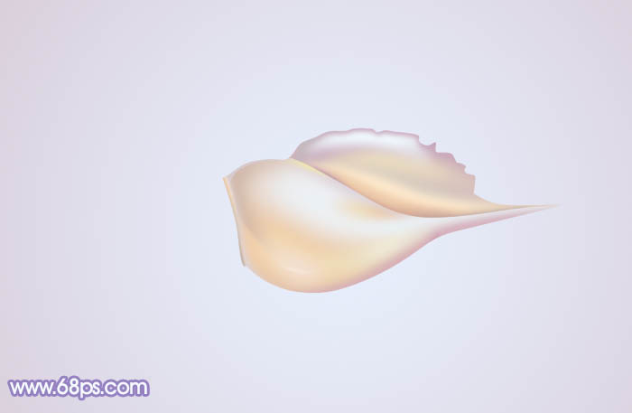 Photoshop设计制作出一个漂亮逼真的浅色小海螺