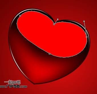 photoshop设计制作出2012情人节红色心形壁纸