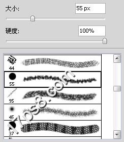  photoshop下利用渐变及画笔制作漂亮的河边日出