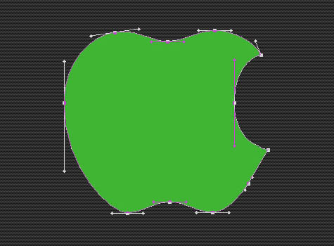 Photosho打造简单的彩色条纹苹果