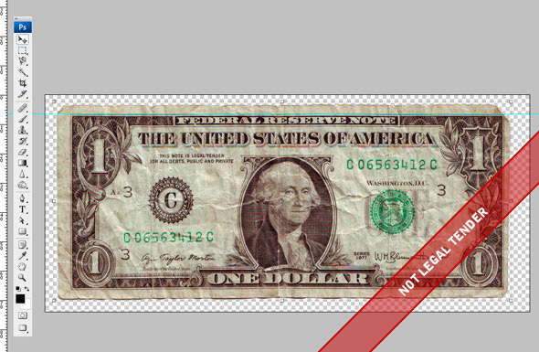 Photoshop将自己的头像印到钞票上的教程