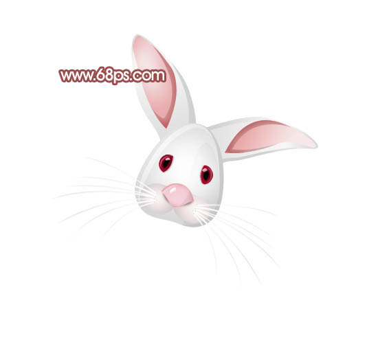 Photoshop打造非常可爱的卡通小白兔