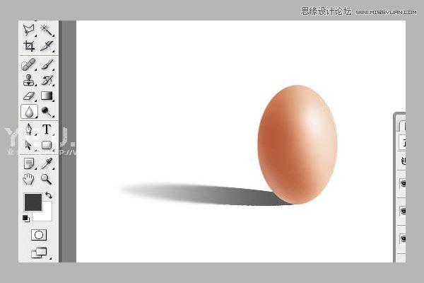 Photoshop打造一个非常逼真的鸡蛋