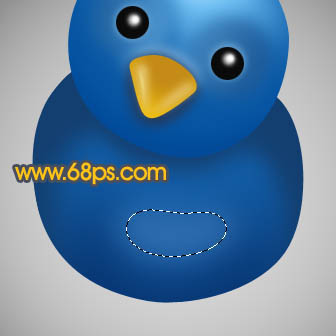 Photoshop下制作一只非常可爱的蓝色小鸟