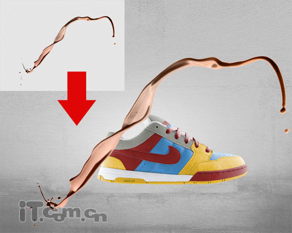 Photoshop打造完美的流体艺术运动鞋海报