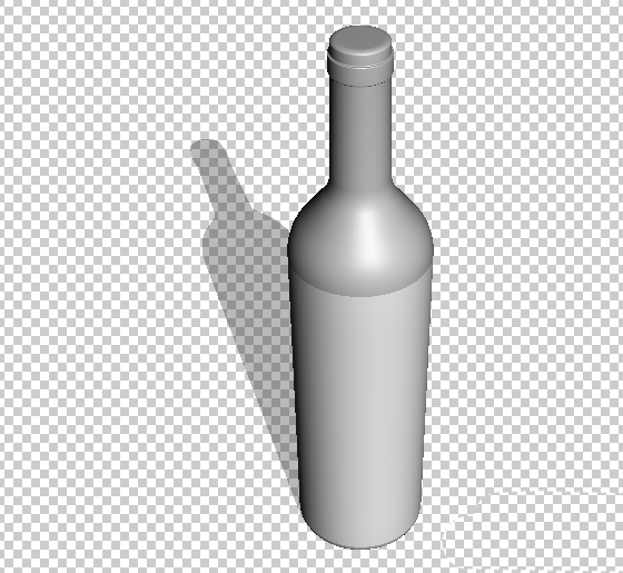ps怎么创建3D酒瓶子?